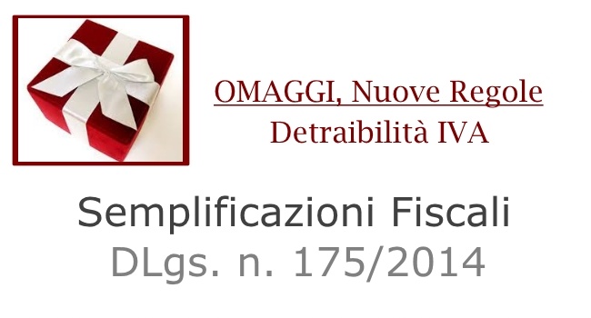 Omaggi: nuove regole