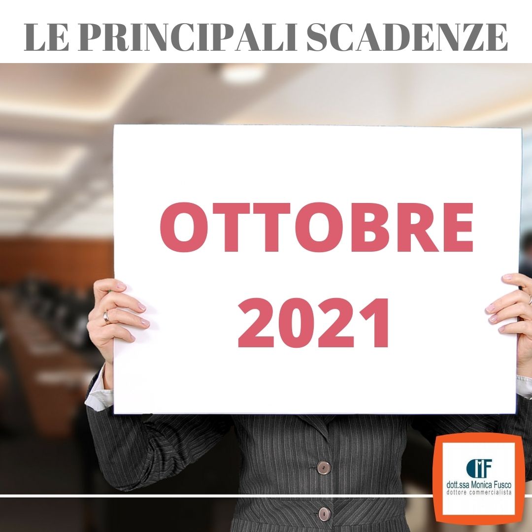 Scadenze Ottobre 2021